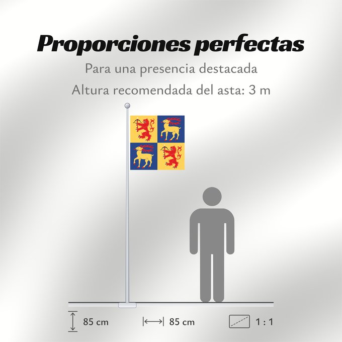 Proporciones de la bandera: Kalmar län