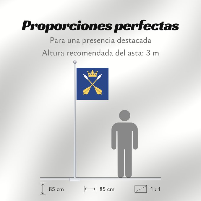 Proporciones de la bandera: Dalarnas län
