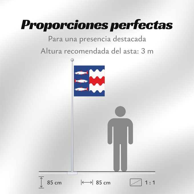 Proporciones de la bandera: Västernorrlands län