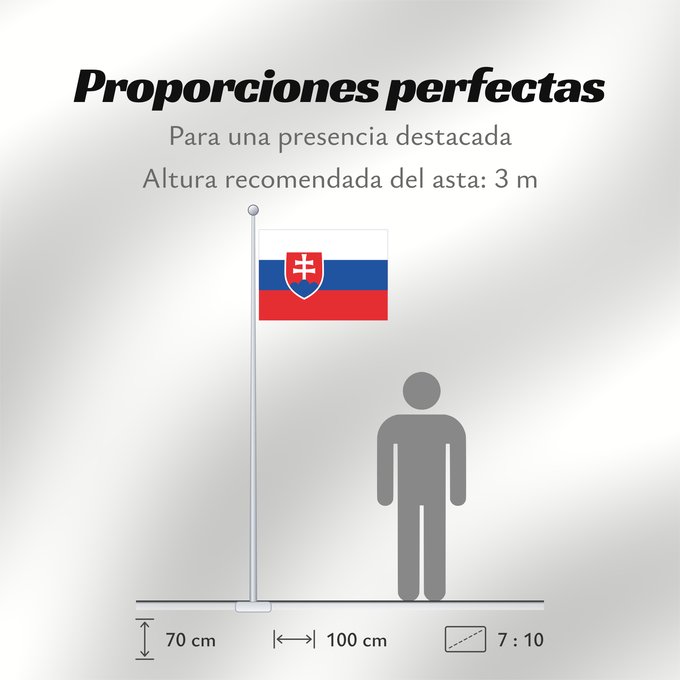 Proporciones de la bandera: Slovakia	Slovakia. Image from here, colors	Slovaquie	Eslovaquia	Slowakei	Slovacchia	Slowakije	Eslováquia	Słowacji	Сцяг Славакіі	Национално знаме на Словакия	Slovačke	Slovenská vlajka	Slovakiets	Σημαία της Σλοβακίας	Slovaki lipp	Slovakian	Slóvaice	Szlováki