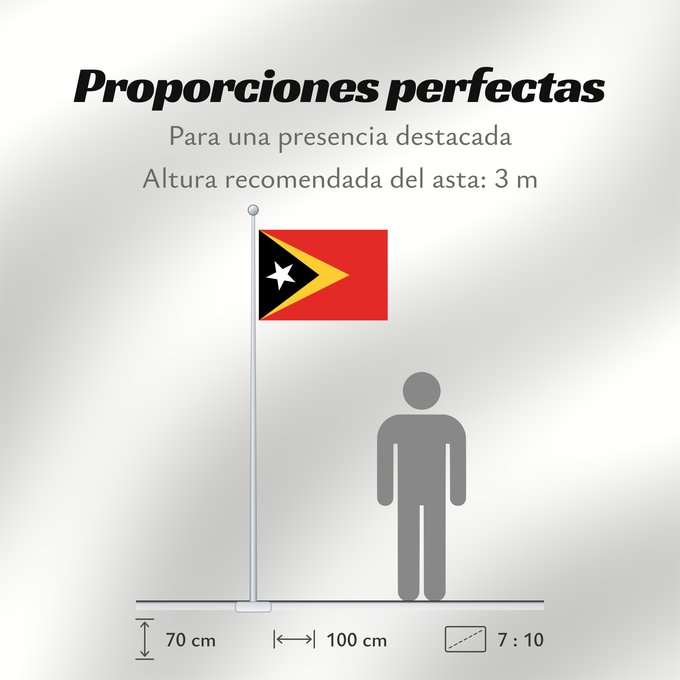 Proporciones de la bandera: East Timor Timor-Leste East Timor Timor oriental Timor Oriental Osttimor Timor Est Timor-Leste Oost-Timor Timor-Leste علم تيمور الشرقية তিমুর লেস্তের জাতীয় পতাকা Timor Leste Флаг Восточного Тимора Östtimors Timór Lorosa e nian