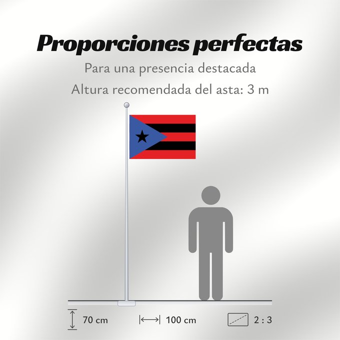 Proporciones de la bandera: Puerto Rico