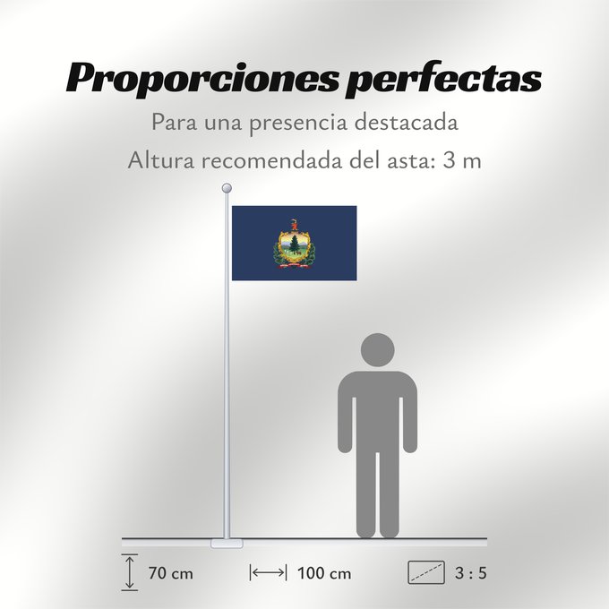 Proporciones de la bandera: Vermont Vermont ᏣᏩᎦ ᎦᏓᏘ Ka hae Welemoneka Vermontis Bimááʼ Hahoodzo bidah naatʼaʼí Флаг Вермонта Američke savezne države Vermont