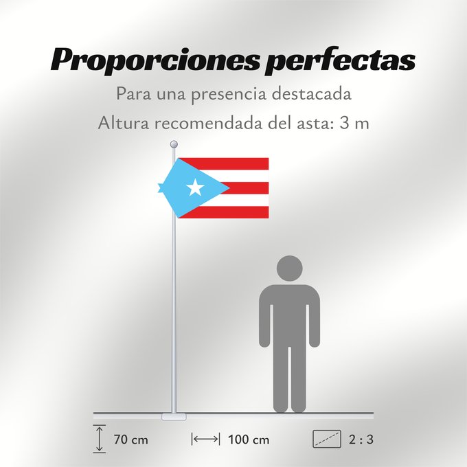 Proporciones de la bandera: Puerto Rico  Light Blue	Light blue version of the flag of Puerto Rico	Porto Rico (variante bleu clair)	Puerto Rico (variante azul claro)	Puerto Rico (hellblaue Variante)	Porto Rico (variante azzurro chiaro)