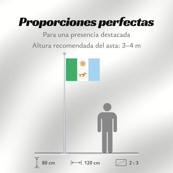 Proporciones de la bandera: Provincia del Chaco Chaco Province, Argentina Province de Chaco Chaco (Provinz) Chaco Provincia