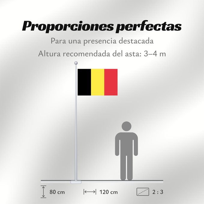 Proporciones de la bandera: Belgium civil The civil ensign and flag of Belgium Belgique Bélgica Belgien Belgio België in de verhouding 2 3, gebruikt als civiele vlag en de facto nationale vlag Belgii Belgiens Civilna zastava Belgije Флаг Бельгии