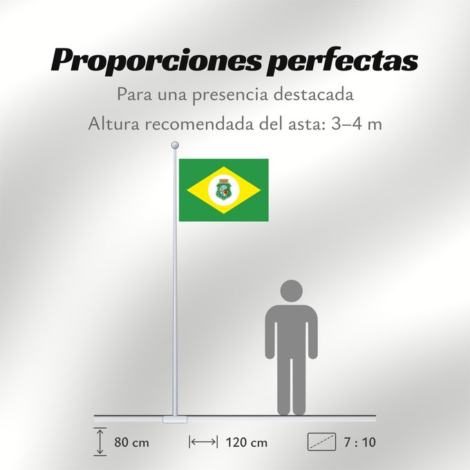 Proporciones de la bandera: Ceará	State of Ceará, Brazil	Estado do Ceará, Brasil