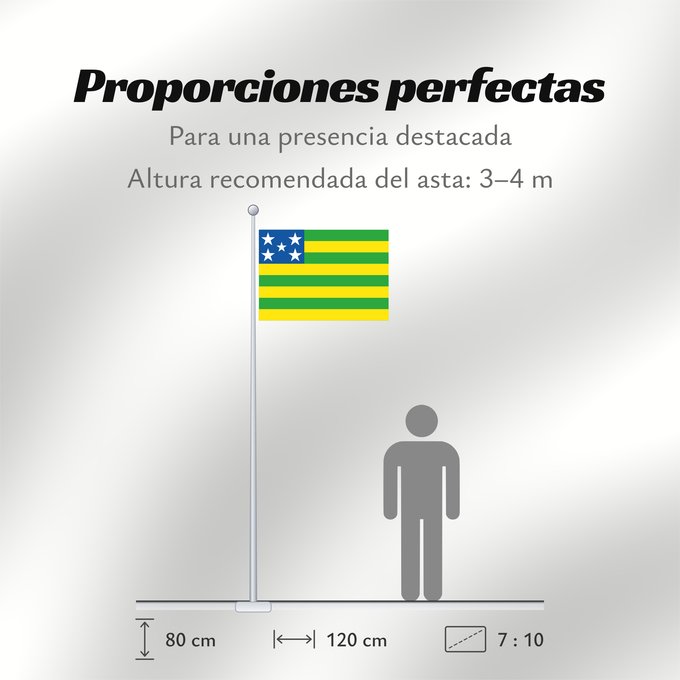 Proporciones de la bandera: Goiás