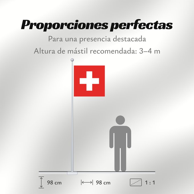 Proporciones de la bandera: Switzerland Switzerland (quadratic) Suisse Suiza Schweizerfahne, Flagge der Schweiz Svizzera Zwitserland Suíça Szwajcarii علم سويسرا Сцяг Швейцарыі Banniel Suis Švicarske Švýcarská vlajka Y Swistir Schweiz’ Svislando Sveitsin Svájc スイスの国旗 스위스의 국기 Helvetia