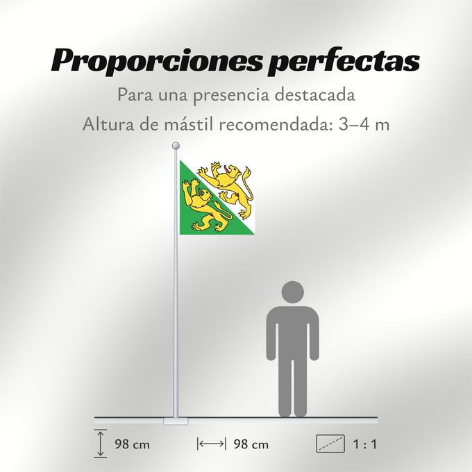 Proporciones de la bandera: Canton of Thurgau Thurgau canton de Thurgovie cantón de Turgovia Canton of Thurgau in Switzerland