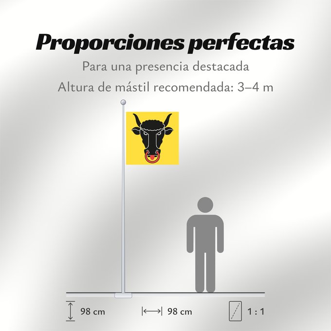 Proporciones de la bandera: Canton of Uri	Canton of Uri in  Switzerland	canton d'Uri	Cantón de Uri:	Kantons Uri  Schweiz	Uri