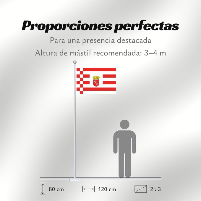 Proporciones de la bandera: Bremen Brême Brema