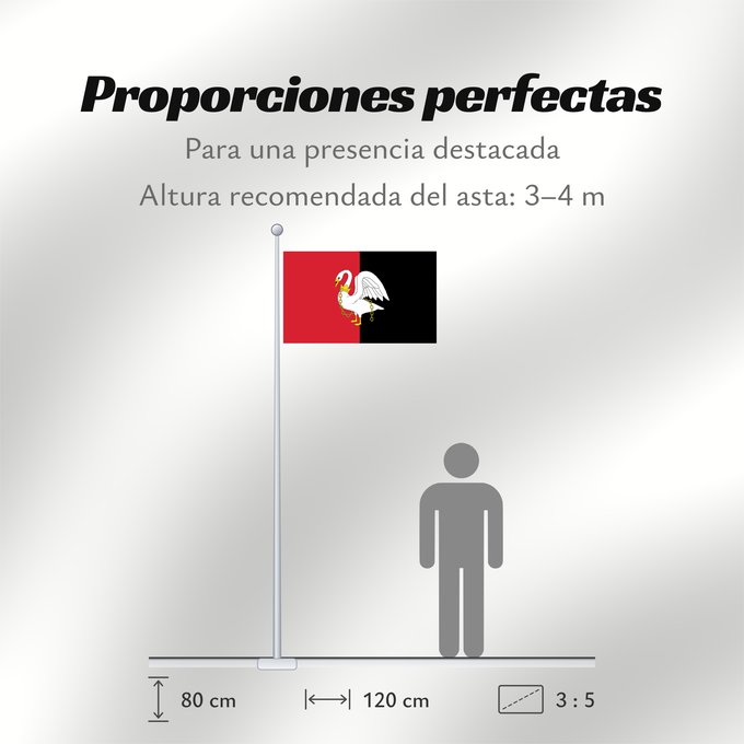 Proporciones de la bandera: Buckinghamshire