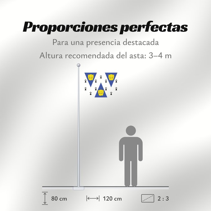 Proporciones de la bandera: Shropshire