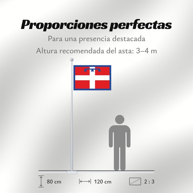 Proporciones de la bandera: Piedmont	This W3C-unspecified vector image was created with Inkscape	Regione italiana Piemonte