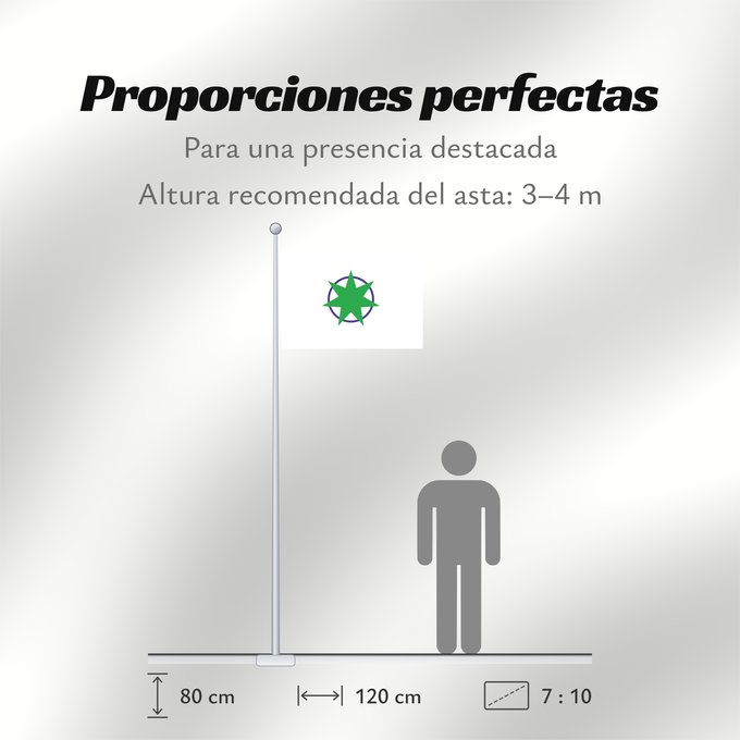 Proporciones de la bandera: Aomori