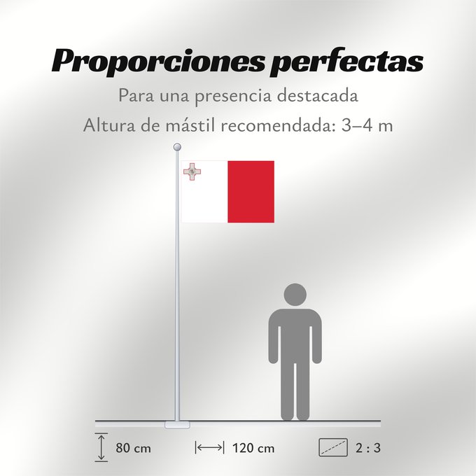 Proporciones de la bandera: Malta Malte Сцяг Мальты Maltas Ta Malta Флаг Мальты Прапор Мальти