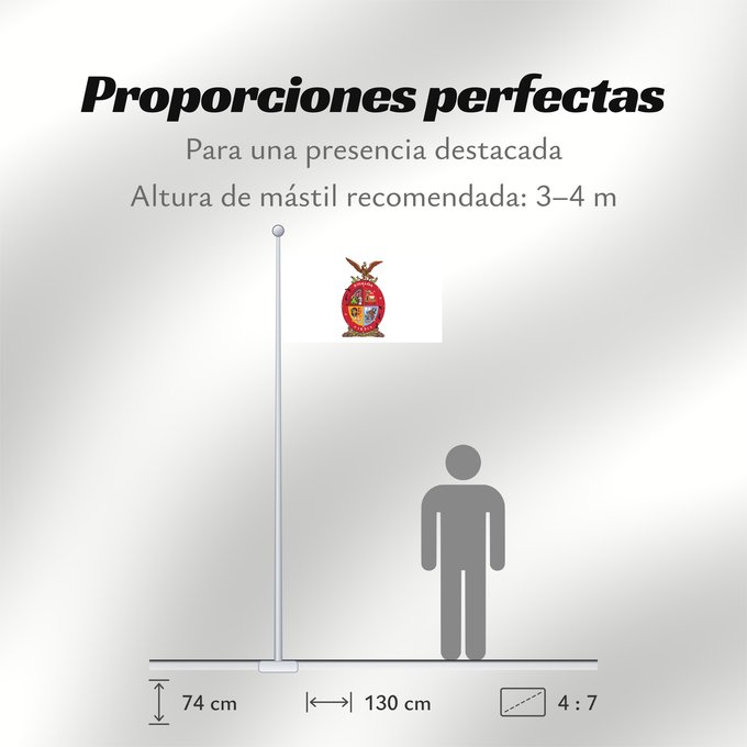 Proporciones de la bandera: Sinaloa
