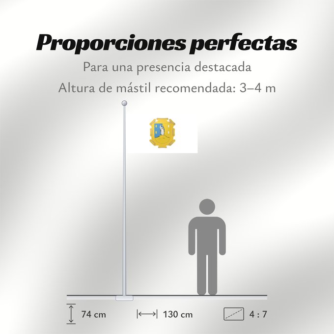 Proporciones de la bandera: San Luis Potosi	San Luis Potosí