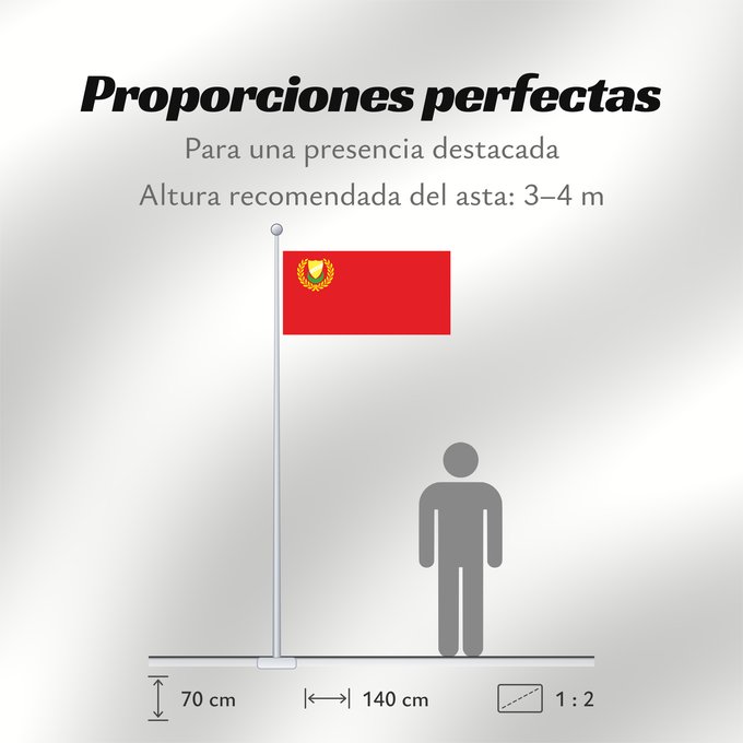 Proporciones de la bandera: Kedah Malaysian state of Kedah. version Kedah
