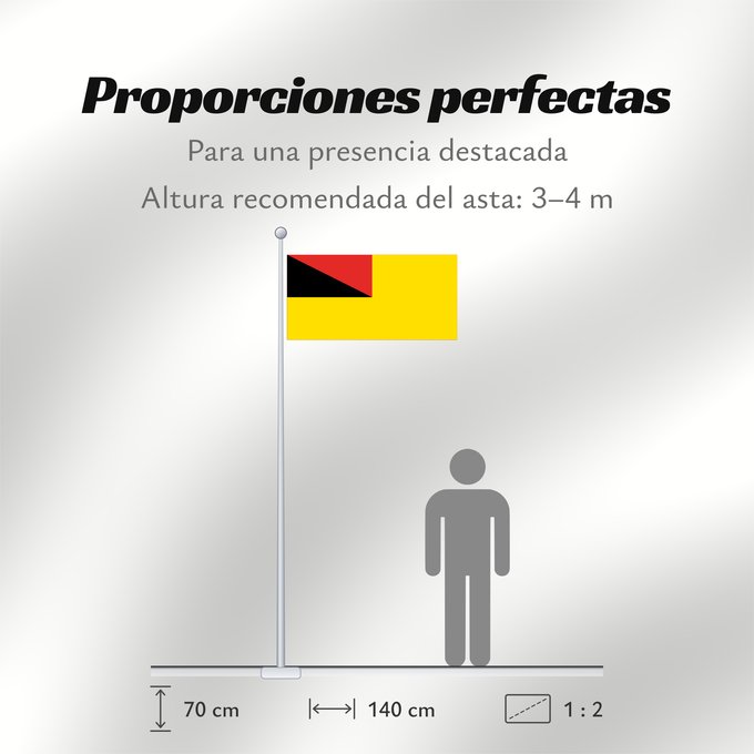 Proporciones de la bandera: Negeri Sembilan	Negeri Sembilan, a state of Malaysia