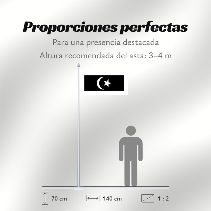 Proporciones de la bandera: Terengganu	Malaysian state Terengganu