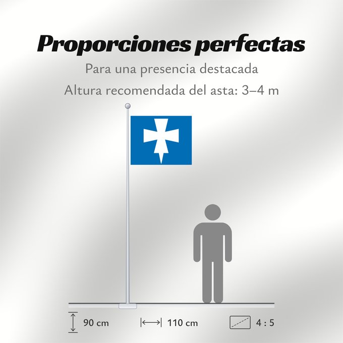 Proporciones de la bandera: Rogaland	County of Rogaland, Norway	comté de Rogaland