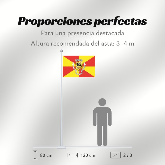 Proporciones de la bandera: Évora