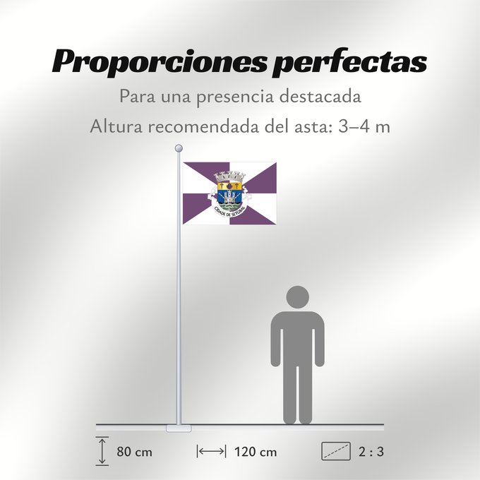 Proporciones de la bandera: Setúbal