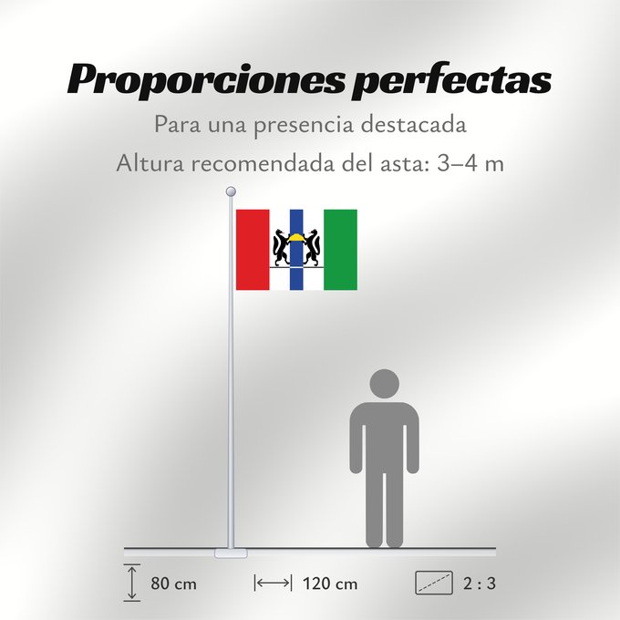 Proporciones de la bandera: Novosibirsk oblast	Og Novosibirsk region	Oblast de Novossibirsk	Óblast de Novosibirsk	Oblast Nowosibirsk	Novosibirsk Oblast	Флаг Новосибирской области