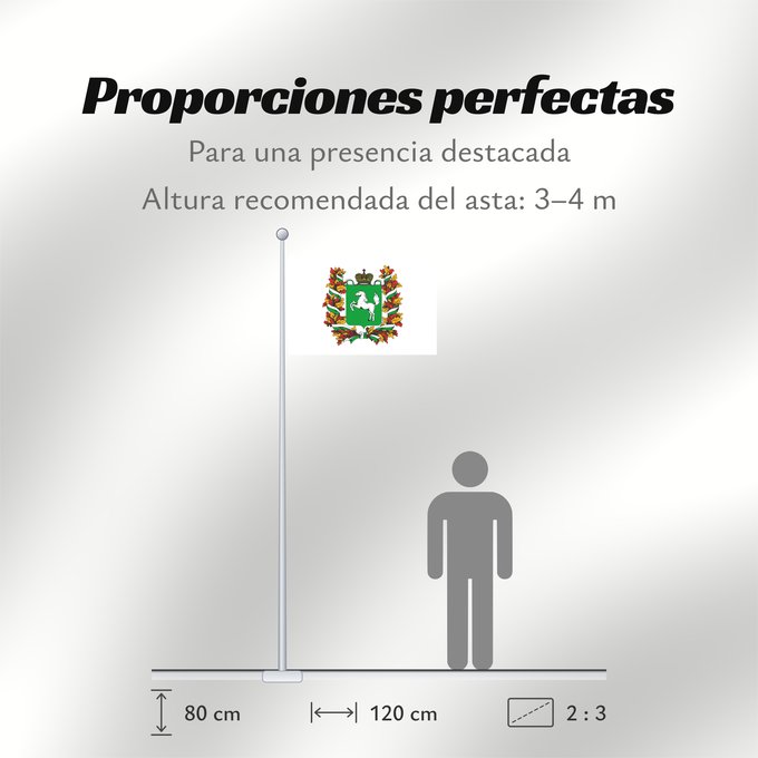Proporciones de la bandera: Tomskaya oblast'
