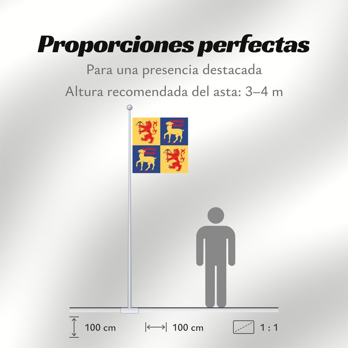 Proporciones de la bandera: Kalmar län