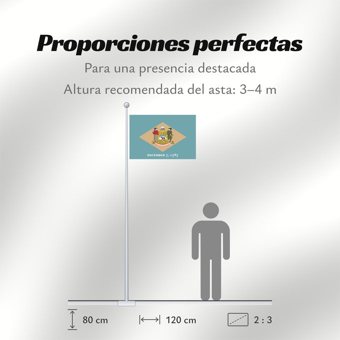 Proporciones de la bandera: Delaware	ᏕᎳᏪᎢ ᎦᏓᏘ	Ka hae Kelawea	Delevariae	Vlagge van Delaware	Déláwee Hahoodzo bidah naatʼaʼí	Флаг Делавэра	Američke savezne države Delaver	Delawares