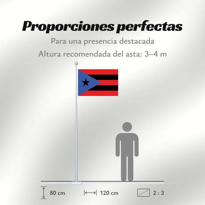 Proporciones de la bandera: Puerto Rico