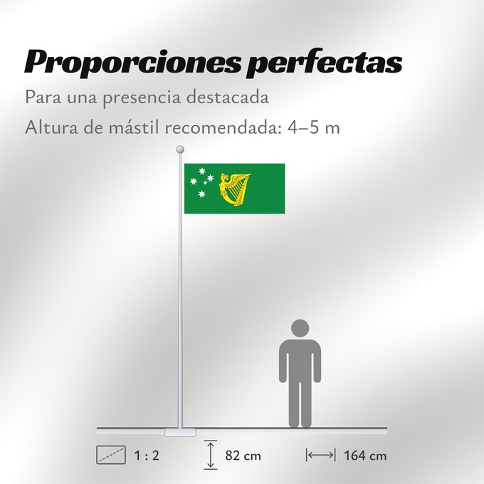 Proporciones de la bandera: Australian Irish heritage