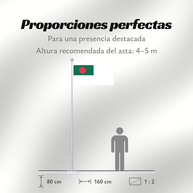 Proporciones de la bandera: Naval Ensign of Bangladesh