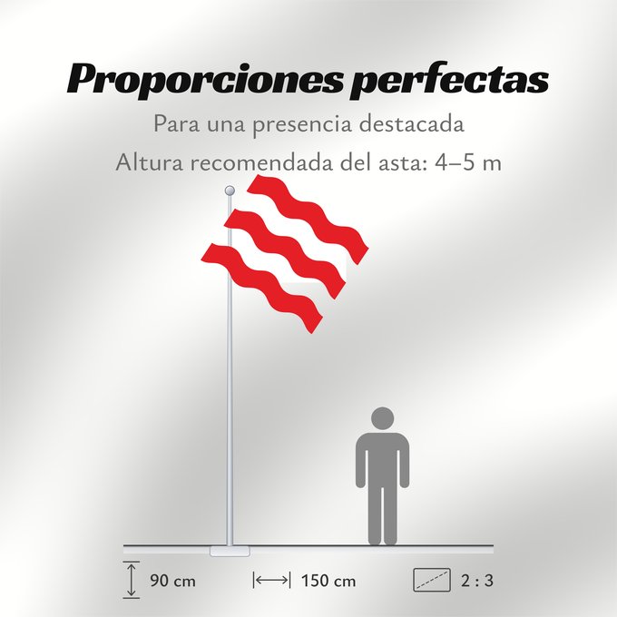 Proporciones de la bandera: Antoing Municipal flag of Antoing, Belgium