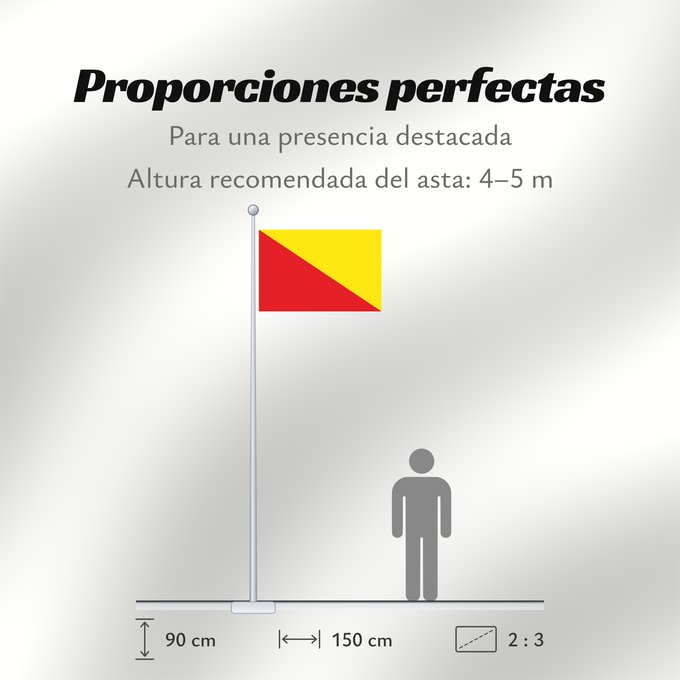 Proporciones de la bandera: Belœil Belgian commune of Belœil