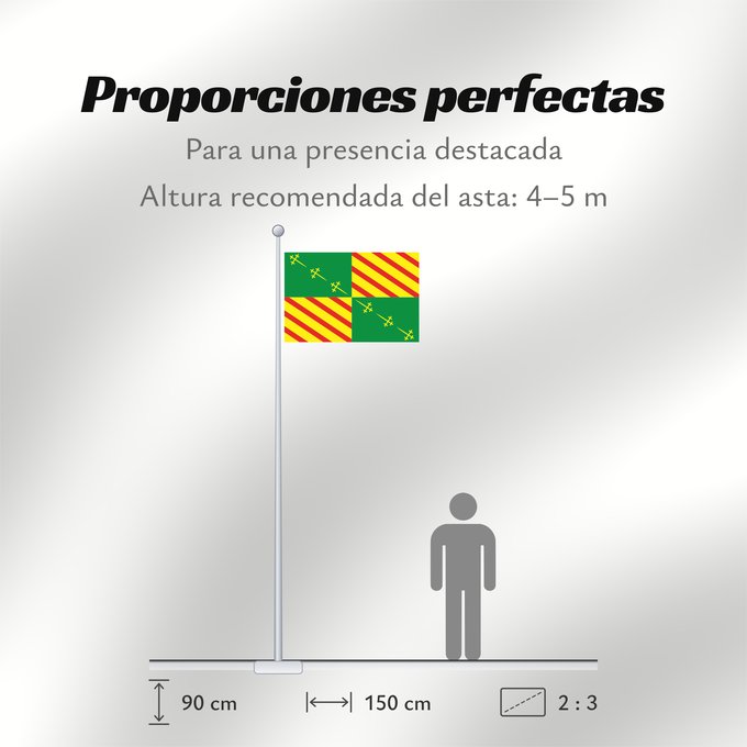 Proporciones de la bandera: Bernissart	Municipal flag of Bernissart, Belgium