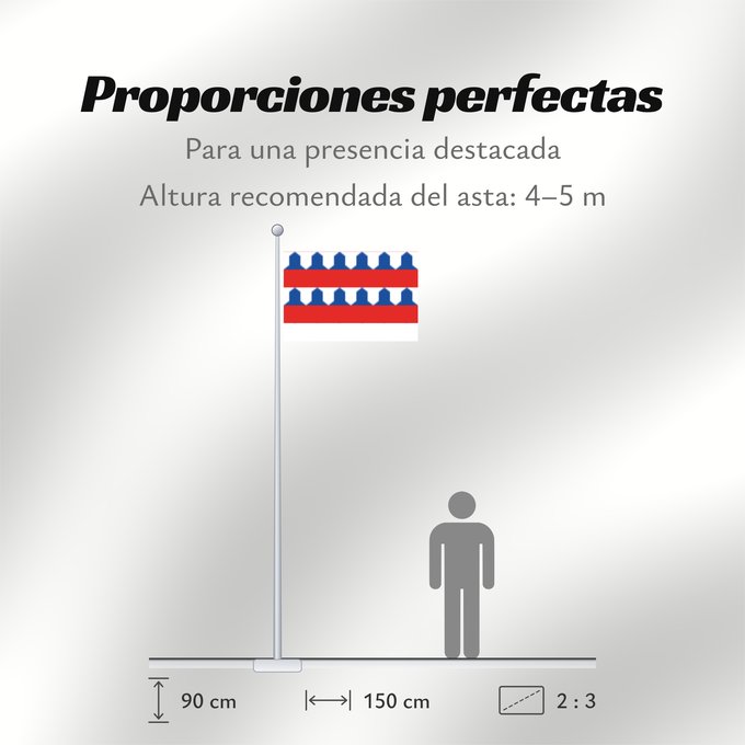 Proporciones de la bandera: Etalle Municipal flag of Étalle, Belgium