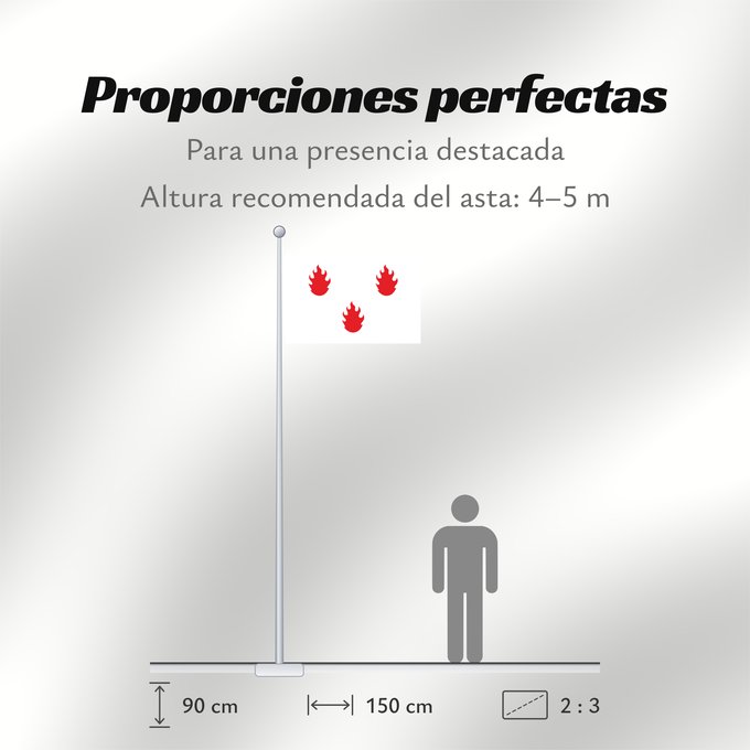Proporciones de la bandera: Saint Léger Belgium