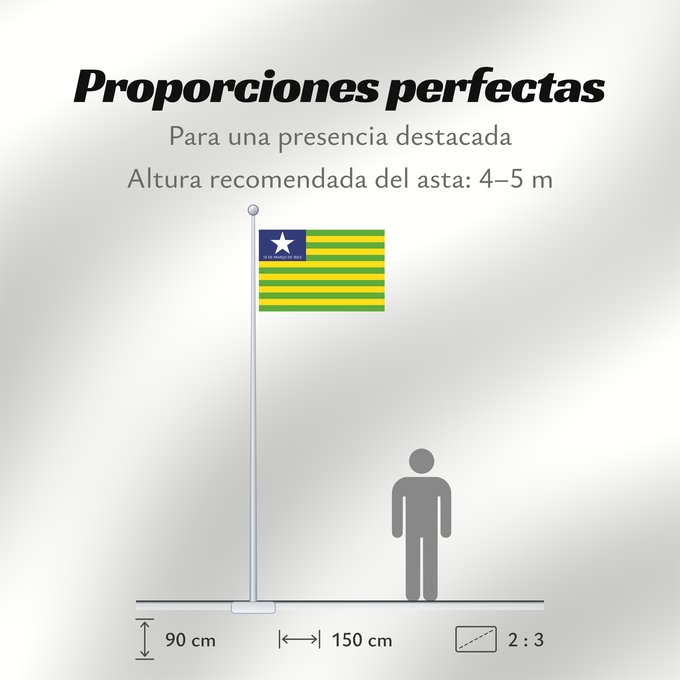 Proporciones de la bandera: Piauí