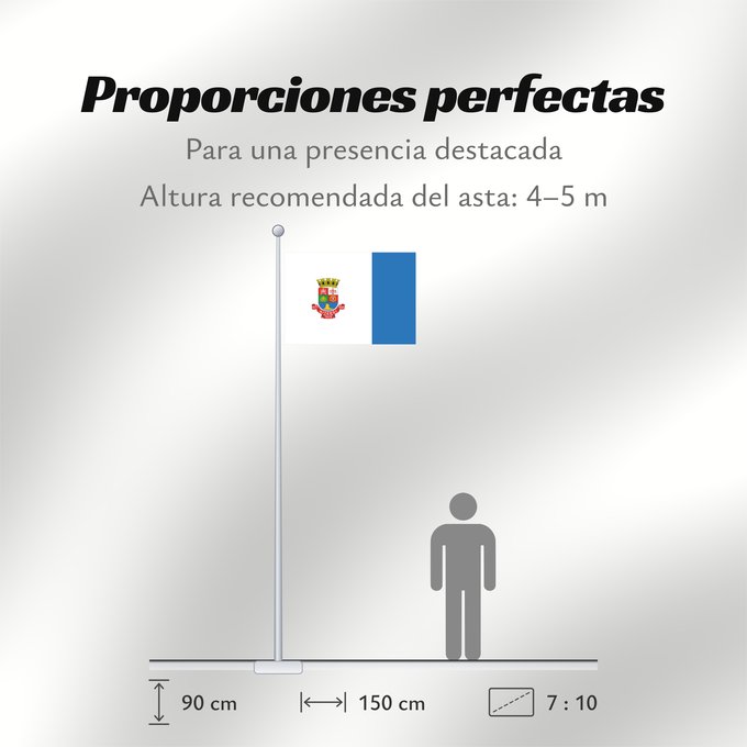 Proporciones de la bandera: Niterói Niterói, RJ, Brazil