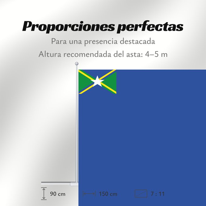 Proporciones de la bandera: Vale do Anari	City of Vale do Anari, Rondônia, Brazil
