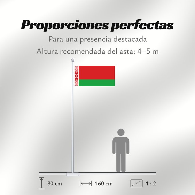 Proporciones de la bandera: Belarus  1995–2012	Belarus (1995–2012)	Biélorussie (1995–2012)	Bielorrusia (1995–2012)	Bielorussia (1995–2012)	Belarus 1995-2012