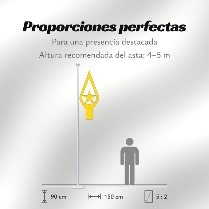 Proporciones de la bandera: Belarusian flag finial	Pointe de drapeau biélorusse	Remate de bandera de Bielorrusia	Belarusische Flaggenbekrönung	Puntale bandiera bielorussa	Top