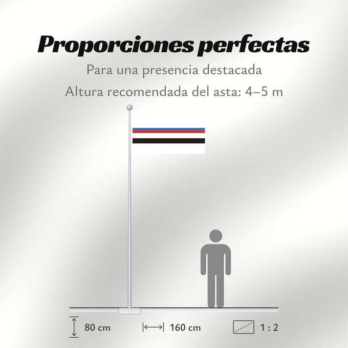 Proporciones de la bandera: Smarhoń, Belarus	Smarhoń