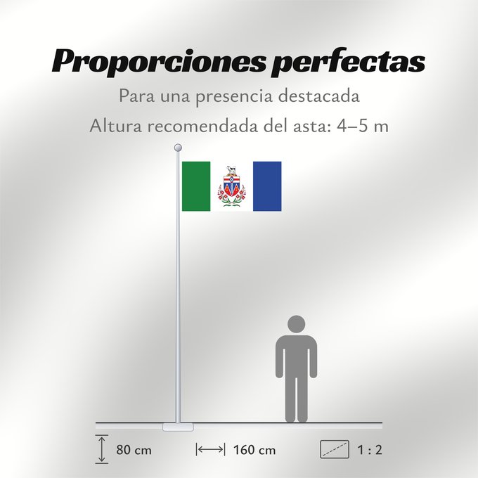 Proporciones de la bandera: Yukon Yukon Territory Yukon territoire Yukon Territory Yukon (Territorium) Banniel tiriad Yukon, Kanada