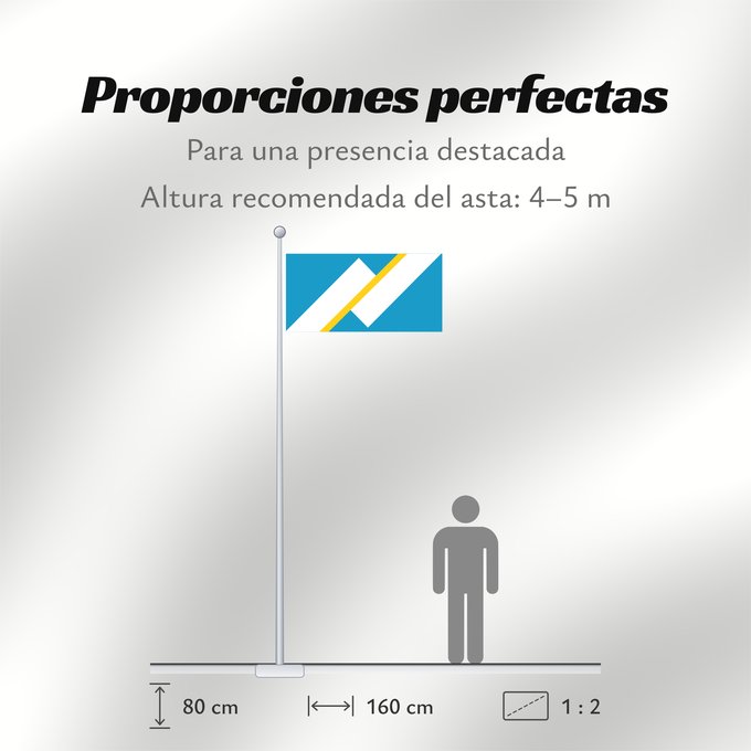 Proporciones de la bandera: Franco-Yukonnais