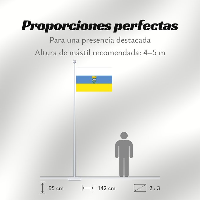 Proporciones de la bandera: Ñuñoa	Ñuñoa, Chile